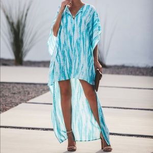 Vici Collection Caribbean Blue Swim Cover up